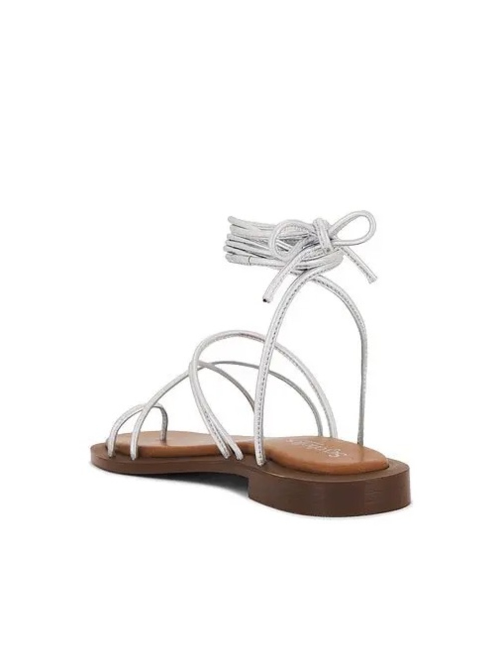 Seychelles Silver Strappy Toe-Loop Flat Sandal Size 6 Brand New! ๐ - Picture 3 of 6
